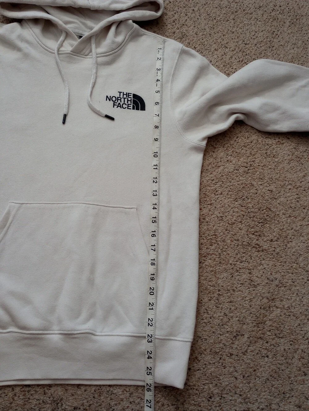 The North Face White & Black Hoodie Never Stop Exploring Men's XS